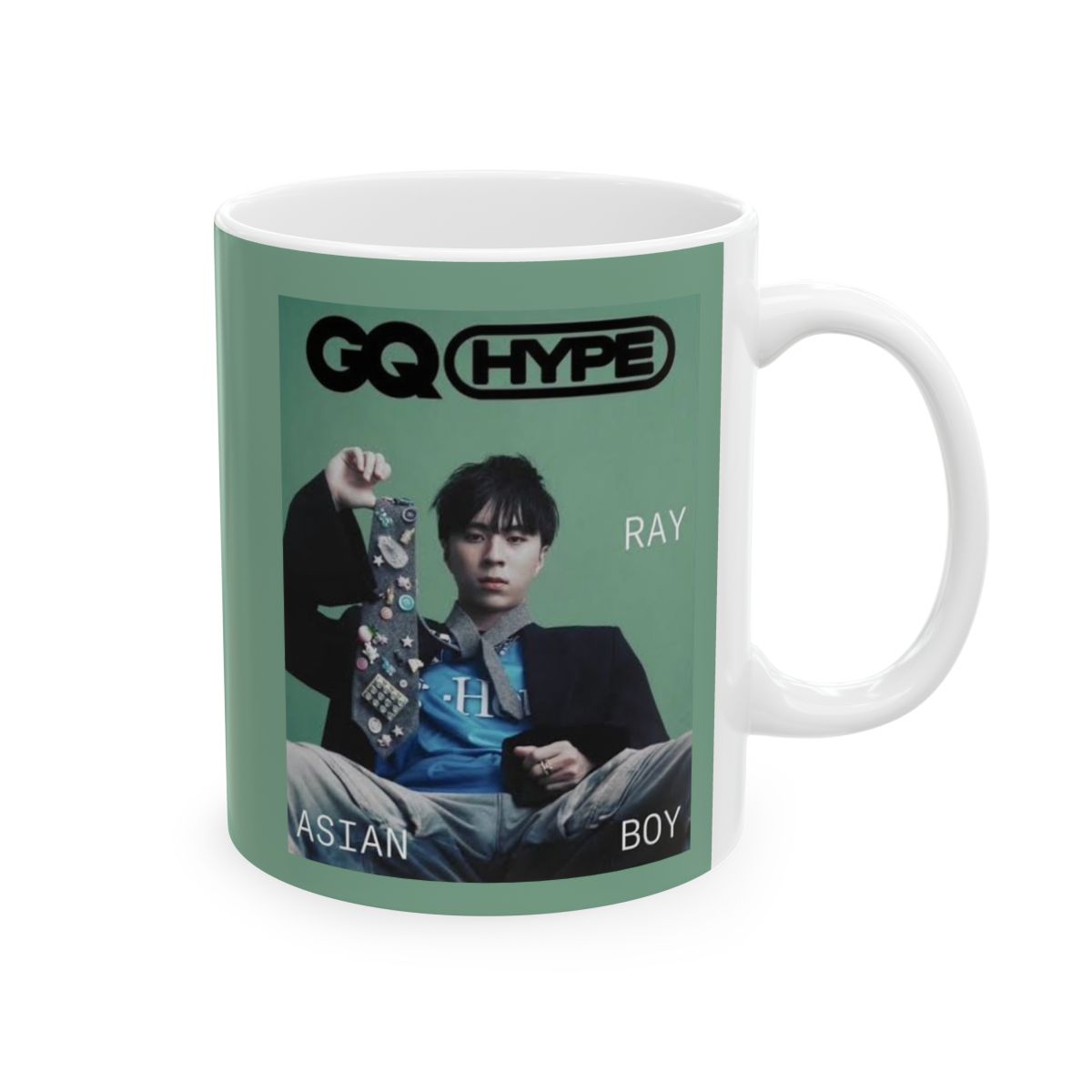 Vintage Radio Host Illustration Mug | Retro Podcaster Coffee Cup | Rayasianboy