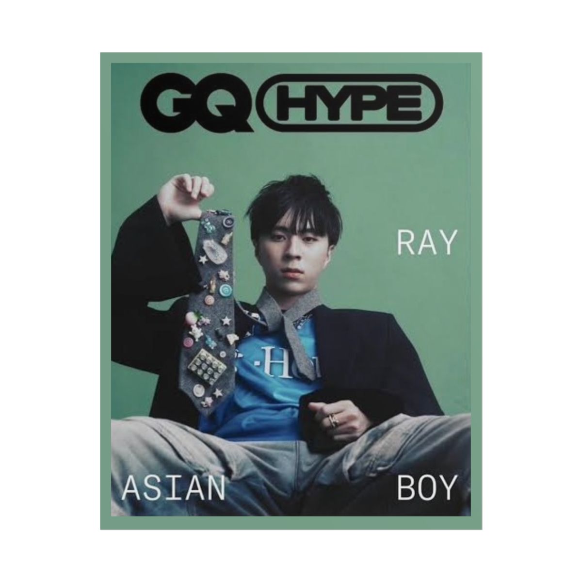 GQ HYPE Ray Asian Boy Poster Rolled Posters | Magazine Cover Art | Rayasianboy - Rayasianboy official Posters & Wall Art merch