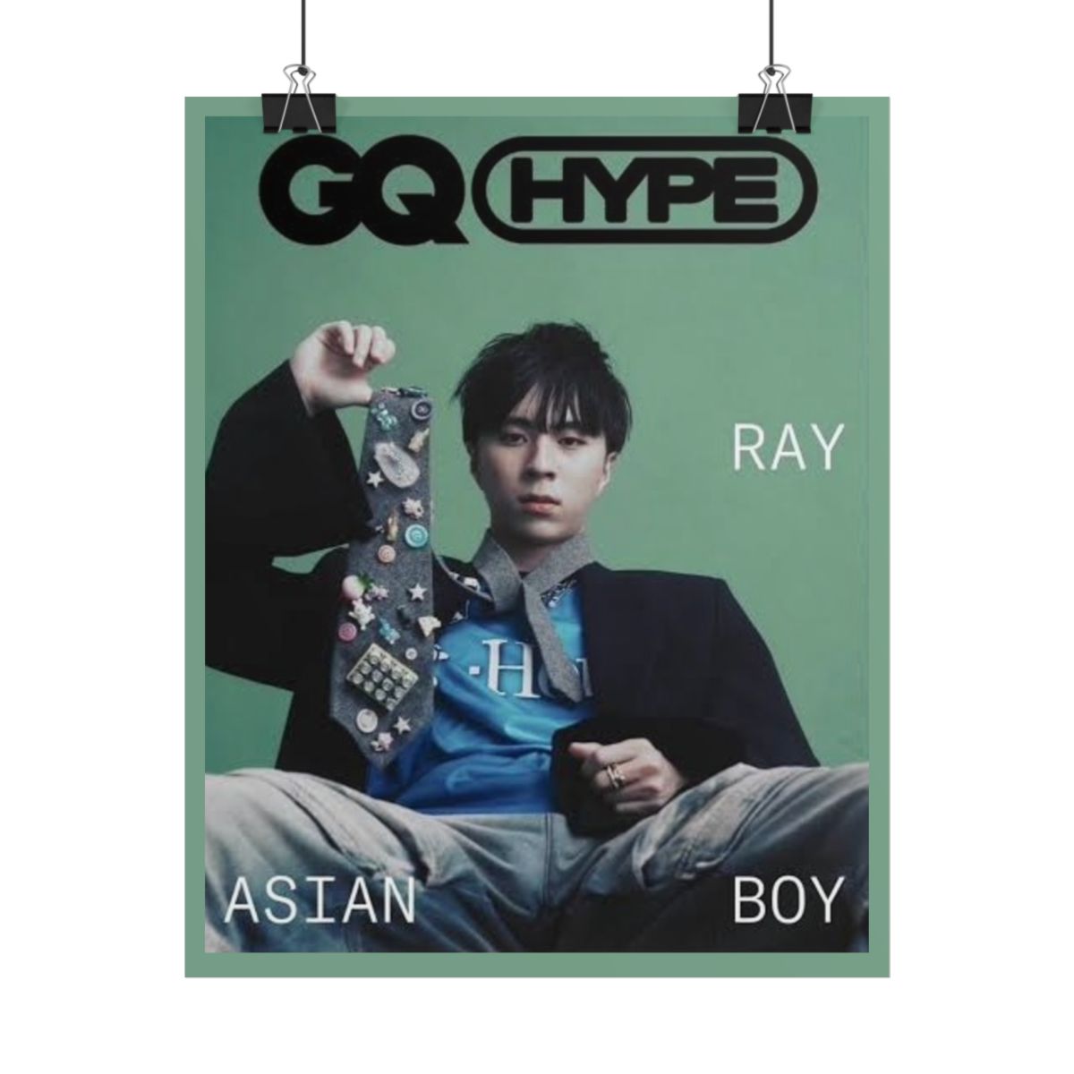 GQ HYPE Ray Asian Boy Poster Rolled Posters | Magazine Cover Art | Rayasianboy